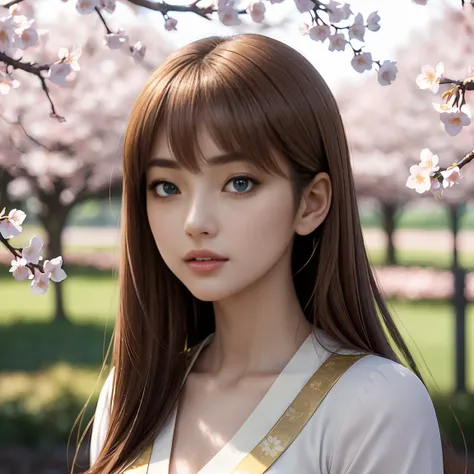 masterpiece, A high resolution, best quality, hyper HD, 16k, Anime, 1 young woman, create a tall, athletic young woman (Chihaya Ayase (Chihayafuru)) with sharp yet delicate features, standing confidently. She has (long straight haircut with bangs (fringe))...