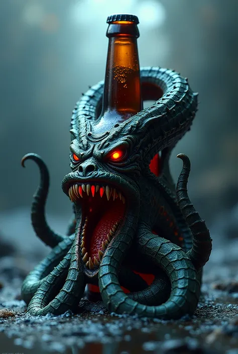 kraken beer bottle holder