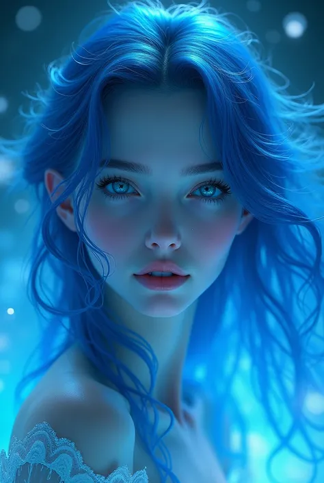 Beautiful blue girl 