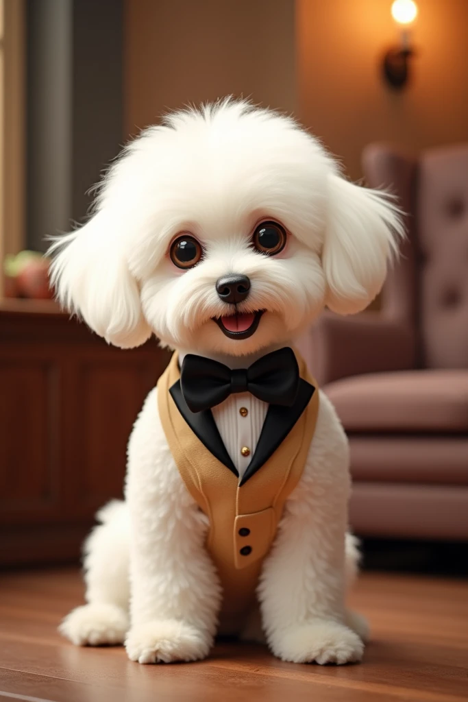 Maltese Bichon Dog presenter 