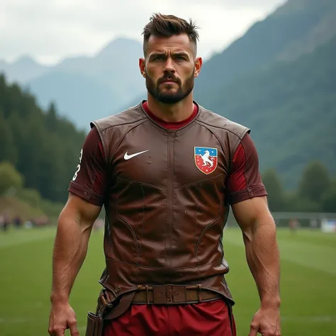 Brown-leathered Liechtenstein soccer player
