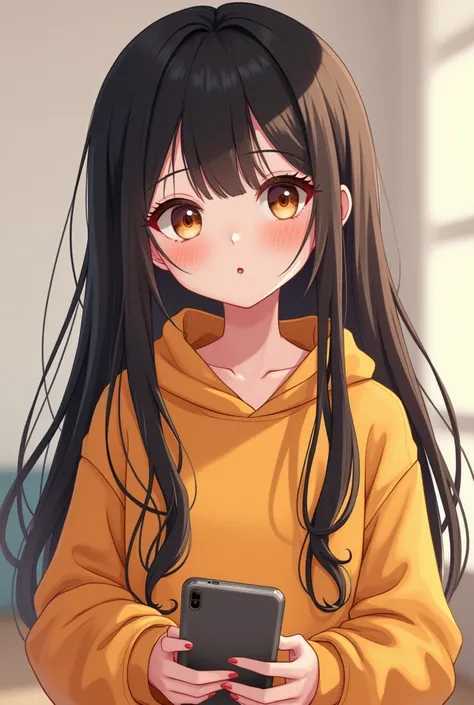 a cute teenage girl, about 160cm tall, brown eyes, bright and cute colors clothes, long straight black hair, masterpiece, best quality, ultra quality, high quality, highres, ultla highres, absurdres, 4K, 8K, 16k, hyper detailed, intricate detailed, amazing...