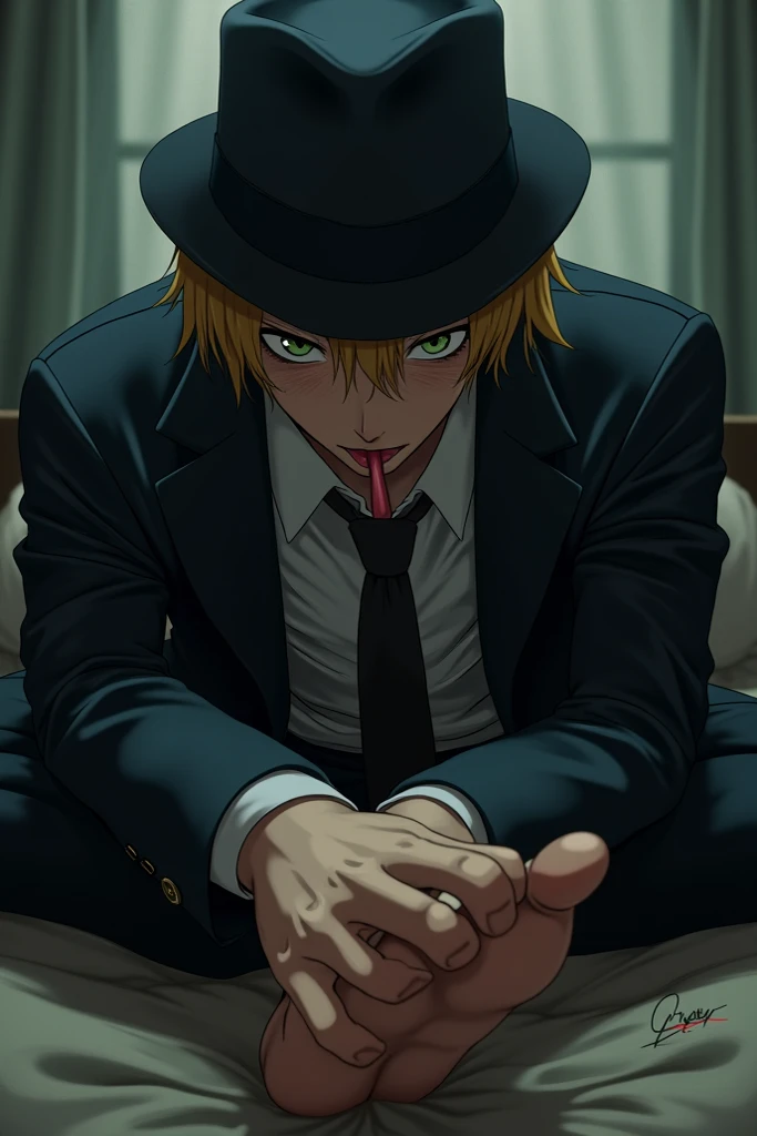 Chuuya sucking toes