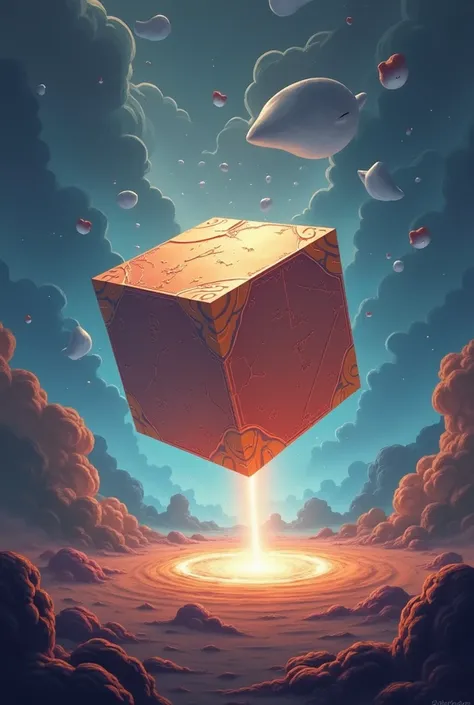 Add text "CUBE"