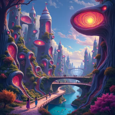 Psychedelic village 