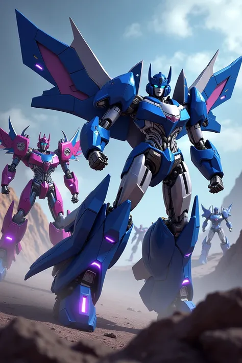 Transformers prime+women+silver+blue