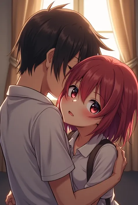 anime art rapes a young girl from behind and ends up on her face 