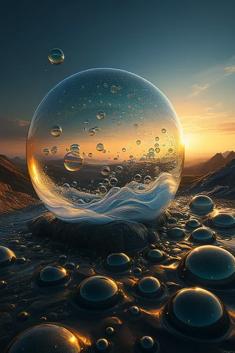 Magical Bubbles, by Michal Kváč and Michal Karcz.
best quality, masterpiece, intricate details, ultra-detailed