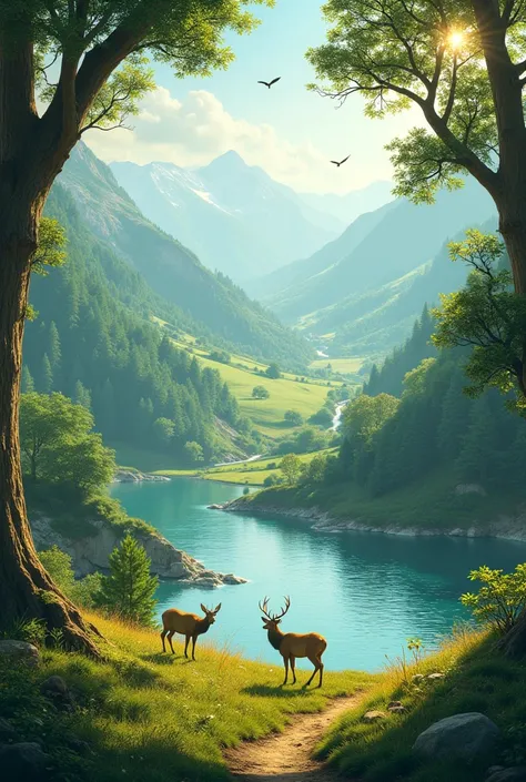 A beautiful natural scene 