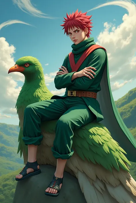 GAARA on top of a green swallow 