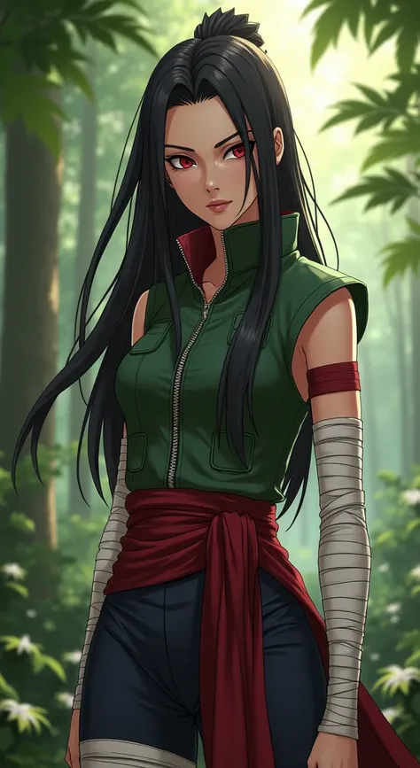 Create the character Kurenai Yuhi from Naruto