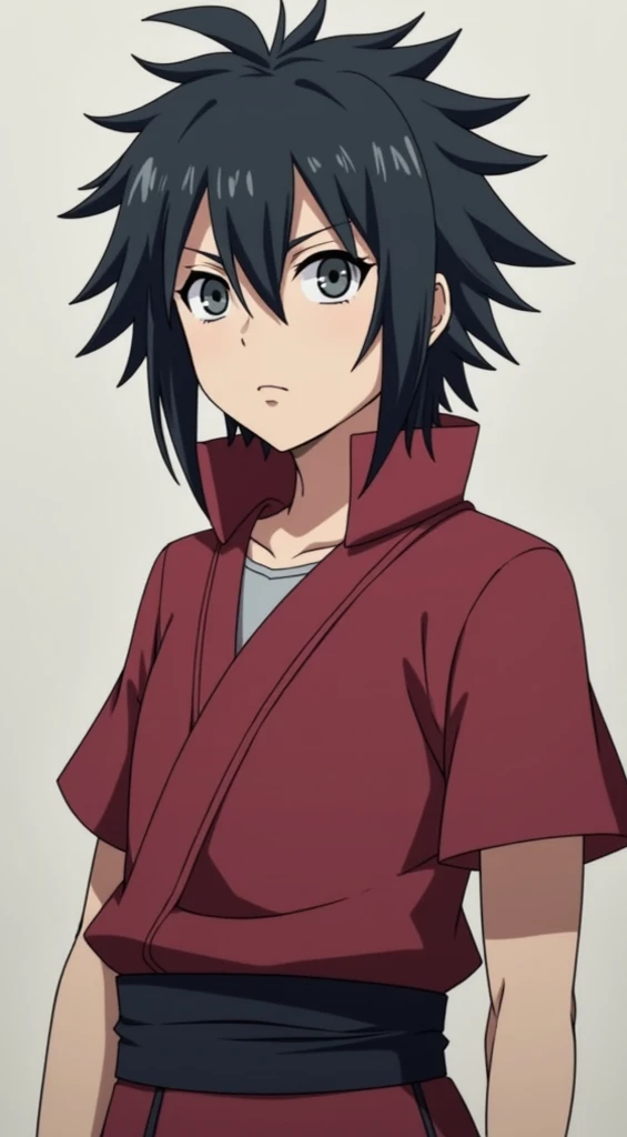 Imagine the character Kurenai Yuhi from Naruto in male form altering the character Kurenai Yuhi as little as possible pay attention to the messy hair and length and clothing characteristic of Kurenai Yuhi