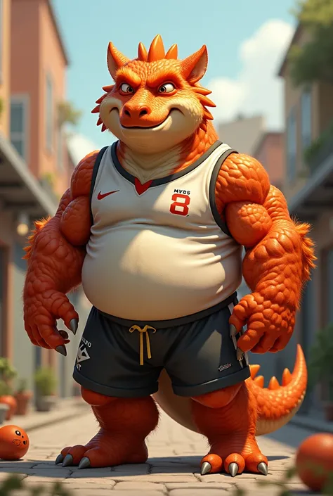 Fat male dragon furry in jersey,ex jock , Fluffy, 
