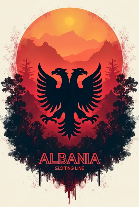 Logo clothes with Albania