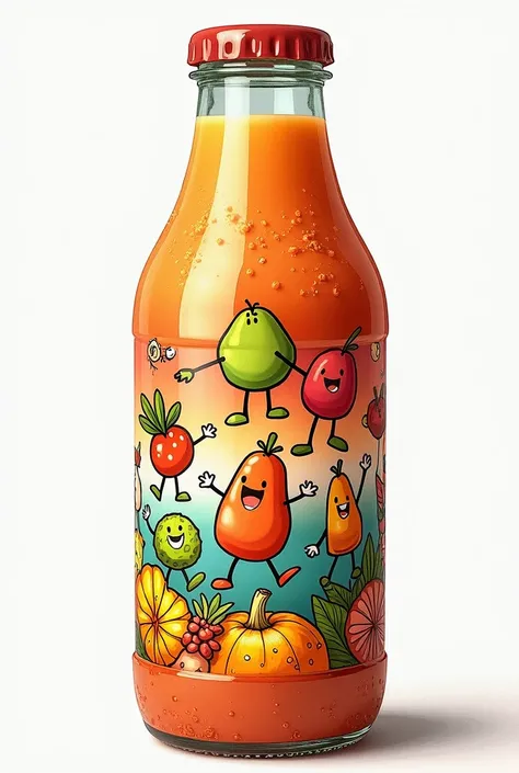 Juice bottle drawings