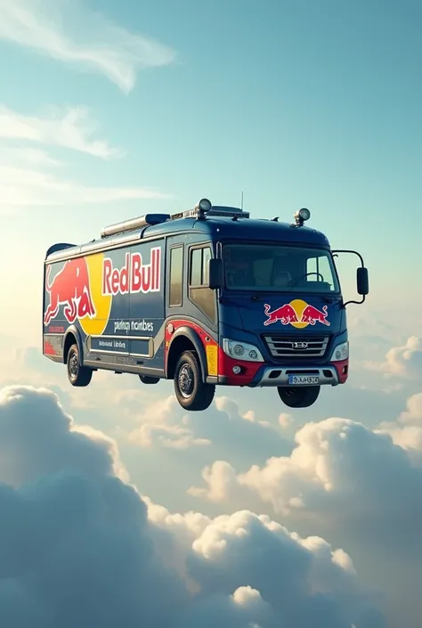 Red Bull flying can bus 