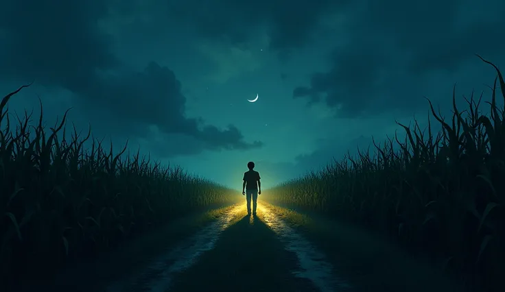 Era Halloween,  and the group decided to challenge themselves . The task was simple :  to cross the cornfield from one side to the other , Alone,  while the others waited on the opposite edge. JONAS,  being the bravest of the group ,  accepted the challeng...