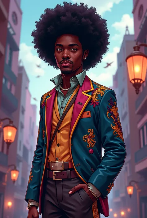 Homme afro avec le cosplay de dog day dans poppy playtime en 2D 