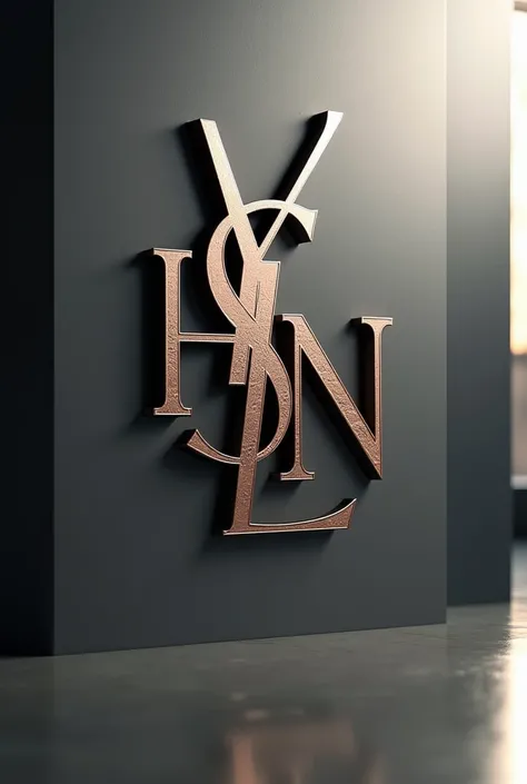 logo similar to Yves Saint Laurent but with H D N