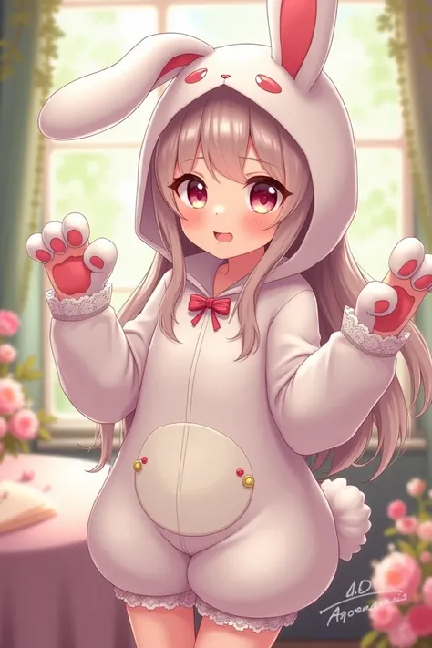 Anime girl dressed as a rabbit 