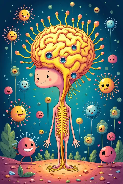 cartoon about diseases of the nervous system