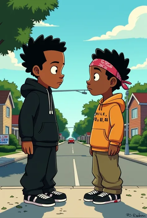 the boondocks. Huey and Riley