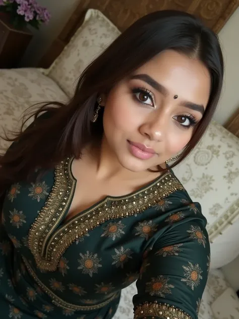 Create a nude Pakistani girl with huge boobs