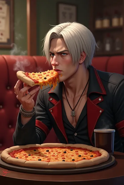 Danty dmc eat pizza