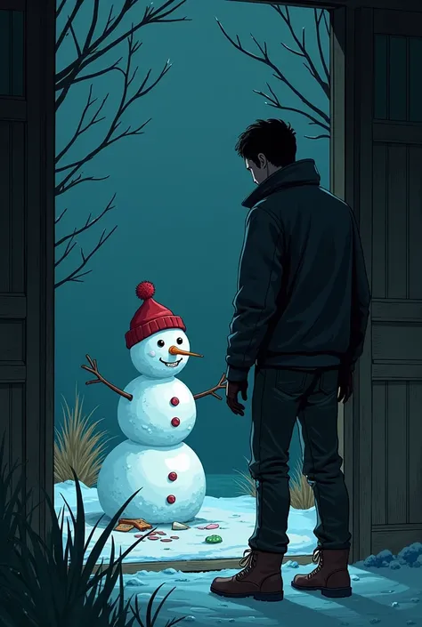  The next day at Christmas because of the cursed snowman,  objects started disappearing . Carlos found a note : "I am here."  Dark style! Suspense and Terro story !  DONT FORGET THE DAMN TICKET!