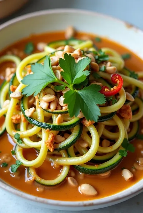 Thai-Inspired Peanut Zoodles