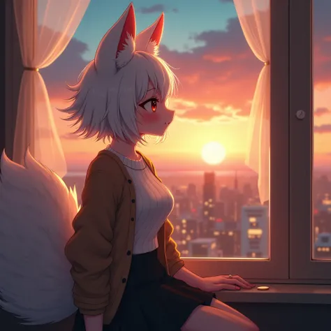 absurd, fur, female fur, Anthro, Art Station Trends, Uploaded to E621, detailed portrait of a Anthro woman, extreme detail, 디테일한 푹신한 fur, whole body, blushing, detailed eyes, (shaded), (detailed lighting), (cinematic lighting), (masterpiece, there&#39;s no...