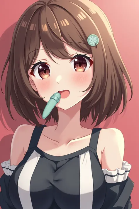 Anime girl with a penis in her mouth