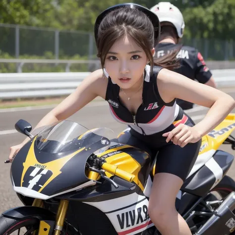 racer a cute pretty young woman, 