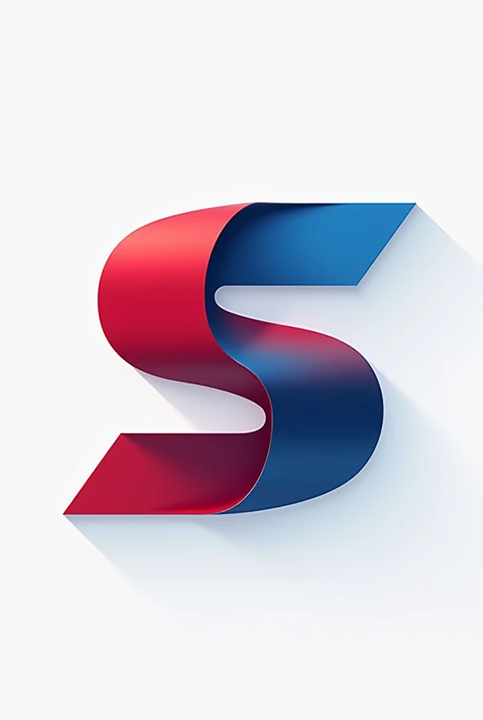 S logo with red and blue mixed
