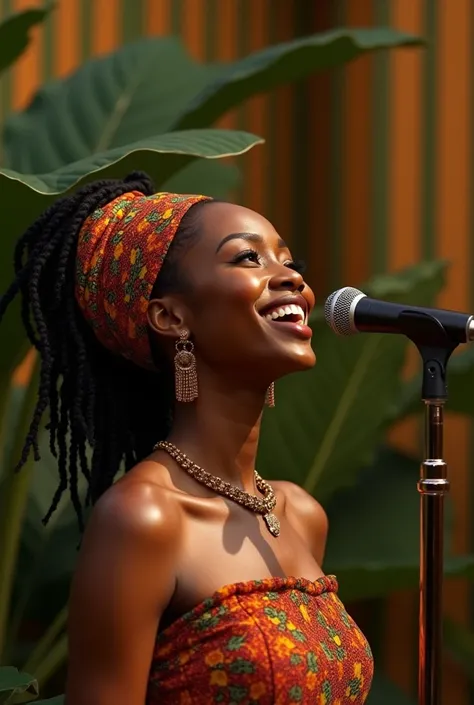 Belle chanteuse africaine 