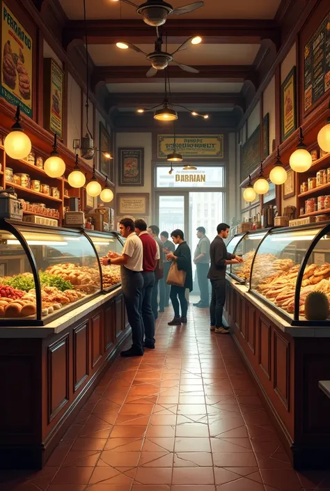 Interior of a delicatessen