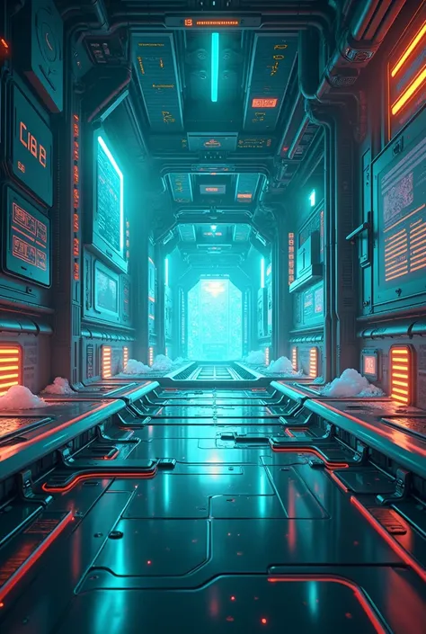 animated tech science background