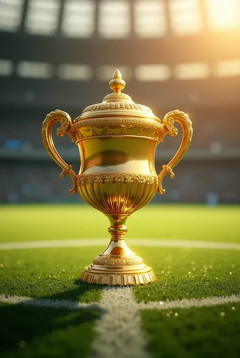 A gold cup in the sport of soccer