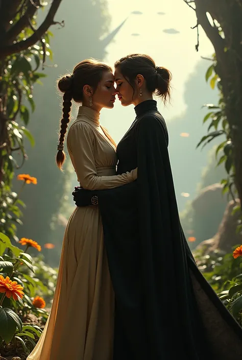 star wars world,padme amidala lesbian romance with asajj ventress,