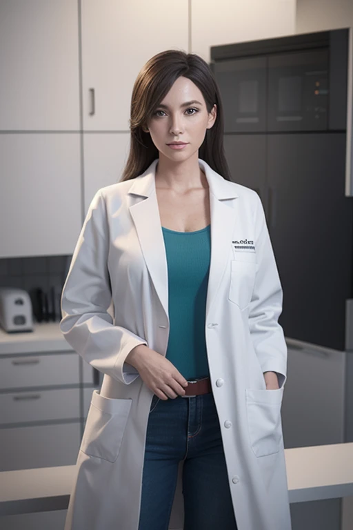 Dr. Christine Staven : Lab Coat  3D Rendering, 