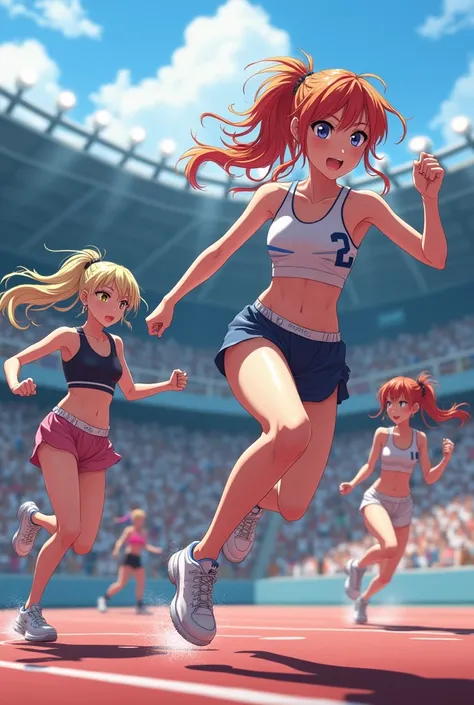 Super hot female anime athletes 