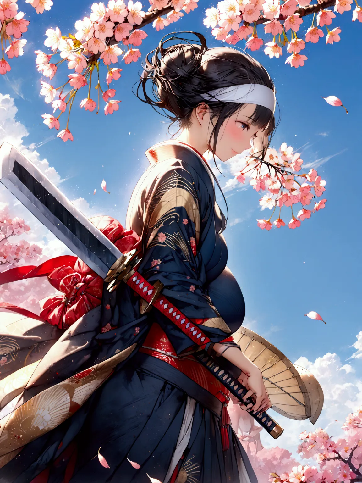 1 japanese female,old japanese female warrior 、female warlord、warrior princess、war goddess、古い日本の鎧、(clothing)、 black hair、 short ...