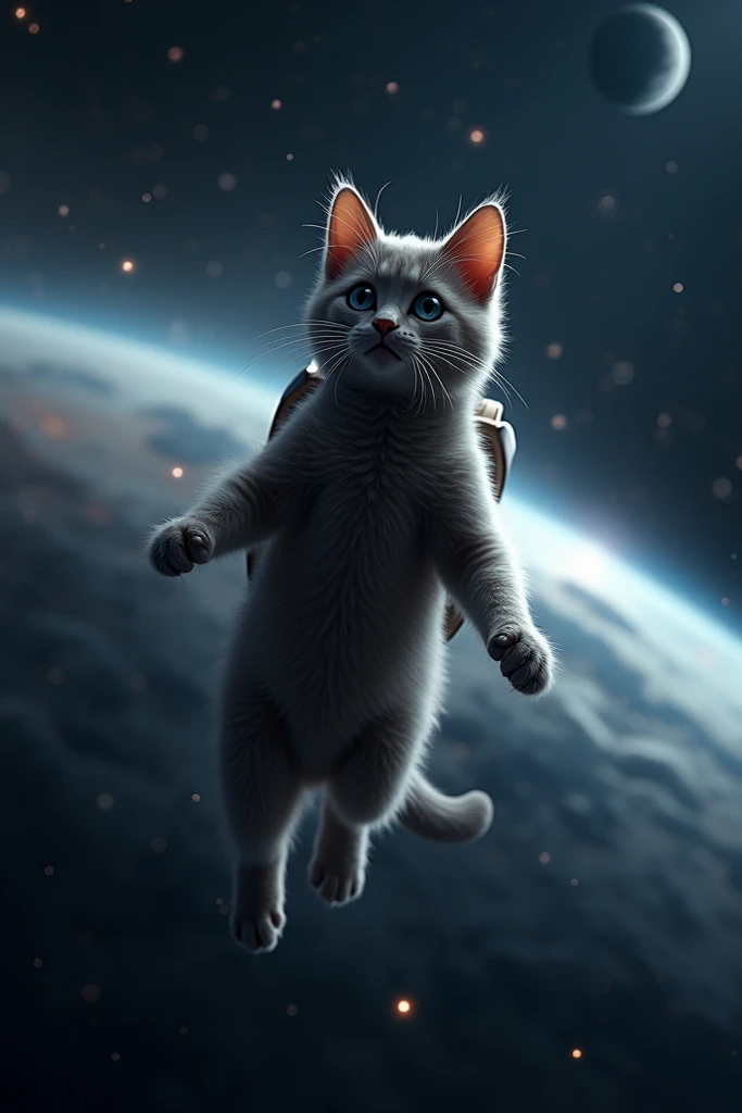 A cat in space