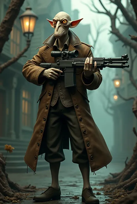 Sniper de Team Fortress 2 al estiló de tim Burton 