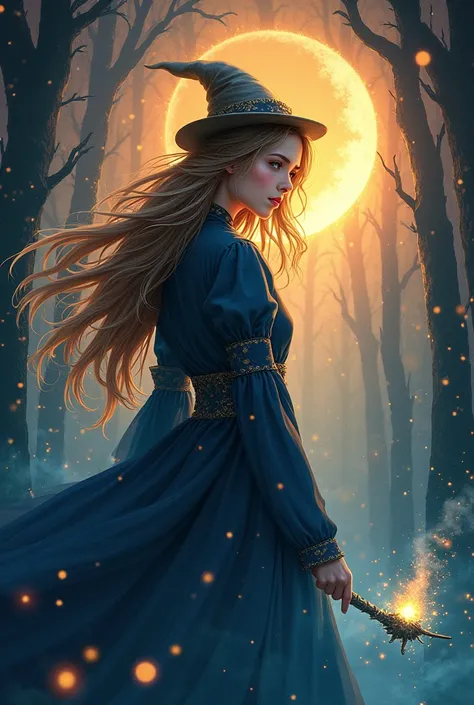 Make a novel cover. Manhwa art style.

A story about a wandering witch named Seraphina, 20 years old with long golden hair and hazel eyes. Her magic is magical potion. A smart girl

A human normal witch. Seraphina as the tittle. No face showing. Magical ef...