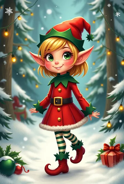 Cassandra Christmas elf 