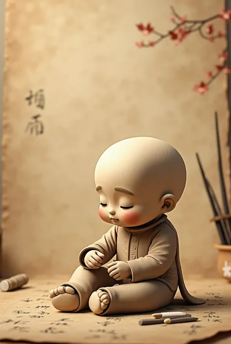 Zhang, a kind clay man, thought the theme was warm, and the simple style used the method of a manuscript to generate 120 cm long and 90 cm wide