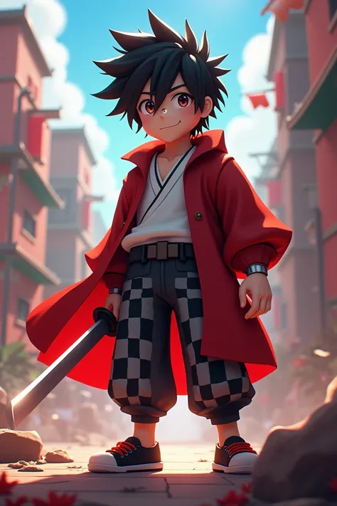 Create tanjiro kamado from demon slayer anime to roblox style