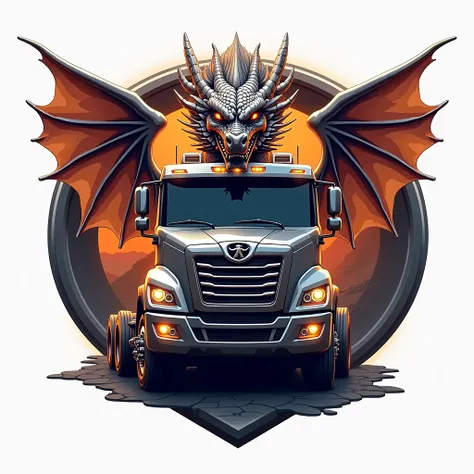 Create a JAC truck logo with the addition of the dragon logo 