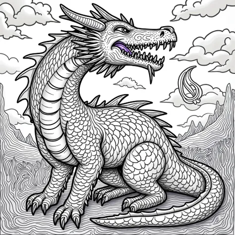 dragon coloring pages